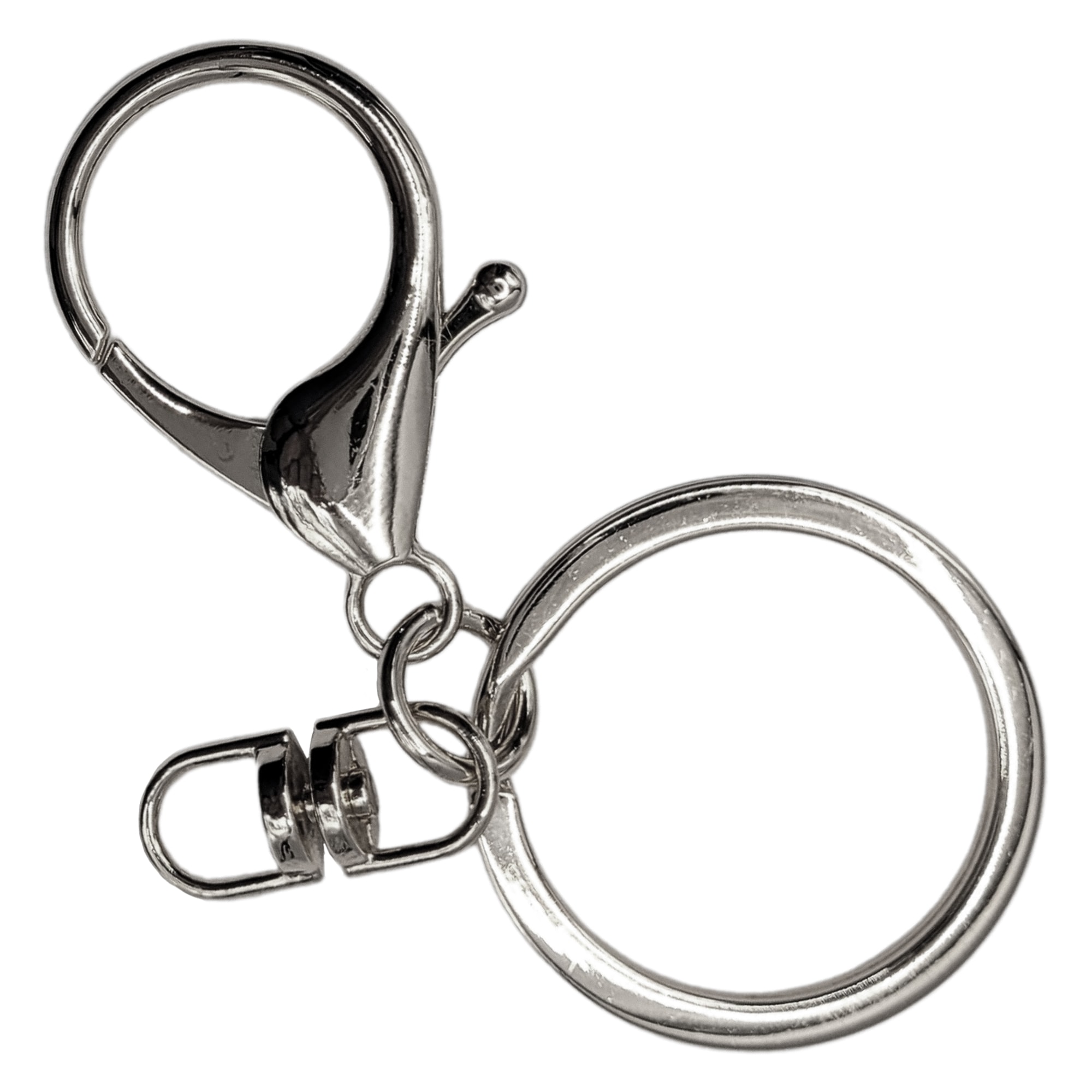 Mosquetão com Argola de Chaveiro 65mm Com 10 Unidades Nybc